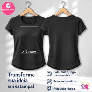 Baby Look Boleada Poliéster Color Estampa A3